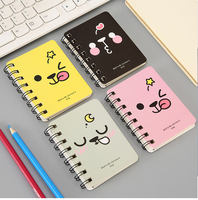 Mini bloc-notes A7 à feuilles mobiles motif dessin animé mignon, vente en gros fabricant, carnet à spirale portable, ensemble de papeterie de bureau, cadeau