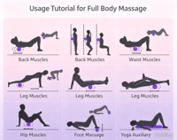 Rouleau de massage en mousse EVA+PVC creuse 33 cm pour massage des tissus profonds, amincissement des jambes, relaxation du dos et entraînement des fascias - Unisexe