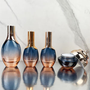 Flacon cosmétique rond de luxe en verre, capacité 30ml 50ml 100ml, pot à crème pour le visage avec couvercle 30g 50g 100g, et contenant de lotion 120ml - Product Image 4