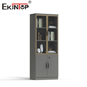 Ekintop gỗ lưu trữ tủ cửa tủ tập tin với ngăn kéo và cửa ra vào thép Tủ hồ sơ nội thất văn phòng tủ văn phòng - Product Image 2