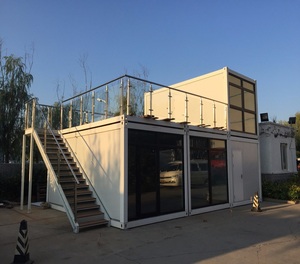 Casa Container Prefabbricata <span class=keywords><strong>a</strong></span> Pannelli Piatti, Edificio Container Multipiano, Struttura Modulare in Acciaio con Pannelli Sandwich, Facile Installazione - Product Image 2