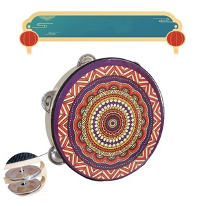 Tambourin à double rangée de clochettes Dunhuang, tambour à main Uïghour du Xinjiang, instrument de musique pour la danse Hanfu - Product Image 6