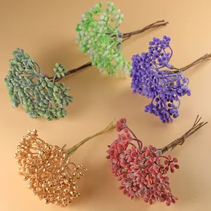 Simulation Blume Kopfschmuck Zubehör Corsage Sukkulente Pflanze Beflockung material DIY