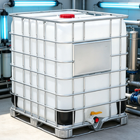 Conteneur IBC de marque Haomin en plastique HDPE de 500 litres, tout usage, pour l'expédition de liquides en vrac