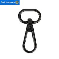 Mousqueton pour chien de grande taille en alliage de zinc, anneau simple, pour laisse de chien
