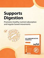Probiotiques Actifs pour la Santé Digestive des Chats et des Chiens – Soulagement des Affections Digestives et de la Diarrhée – 5g – Durée de Conservation de 2 Ans