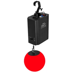 Sahne gösterisi LED kaldırma topu sistemi vinç kaldırma Celling 3d etkileri Rgb Dmx Led kinetik topu ışık