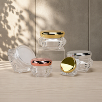 Pot en plastique vide réutilisable de bonne qualité 5g 10g 15g 20g 30g pour crème pour les yeux, soin de la peau, sérum cosmétique