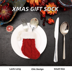 <span class=keywords><strong>Chaussettes</strong></span> de Noël modernes en coton pour décorations cadeaux, mini <span class=keywords><strong>chaussettes</strong></span> de Noël, design Père Noël, sac cadeau bonbons, sapin de Noël - Product Image 2