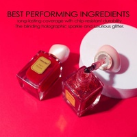 Vernis à ongles à base d'eau SAGALAGA Série Rouge 10ML, certifié Halal, faible odeur, pelable, laque à ongles, logo personnalisé OEM, vente en gros OEM ODM