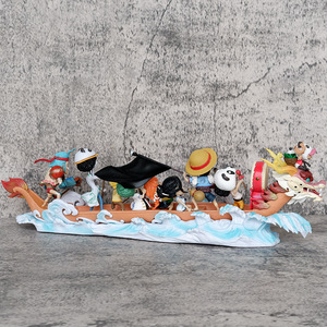 Gran oferta, figura de Anime de una pieza, sombrero de paja GK, conjunto de barco Dragón, <span class=keywords><strong>Luffy</strong></span> Zoro Sanji <span class=keywords><strong>Chopper</strong></span>, modelo de estatua coleccionable al por mayor - Product Image 3