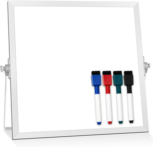 Pizarra Blanca de Escritorio, Pizarra Magnética, Pizarra de Borrado en Seco, Pizarra Combinada con Marco para Colgar - Product Image 2