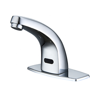 Robinet de lavabo monotrou de style moderne Monté sur pont Robinet à capteur automatique infrarouge à économie d'eau Caractéristique monotrou