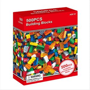 500 PCS Multi-Color Plastic Interlocking Bricks Classic DIY Creative Educational Toys Set - Product Image 4