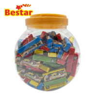 BESTAR Wholesale Chocolate Candy in Jar Package 9.2g Mini square Soft Candy Sweets Chewy Sugar Children Snack Confectionery