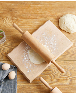 دبوس لف خشب الزان مخصص ، تشطيب طبيعي بدون طلاء ، بكرة معجنات شمعية لمطبخ خبز الدمبلينغ - Product Image 3