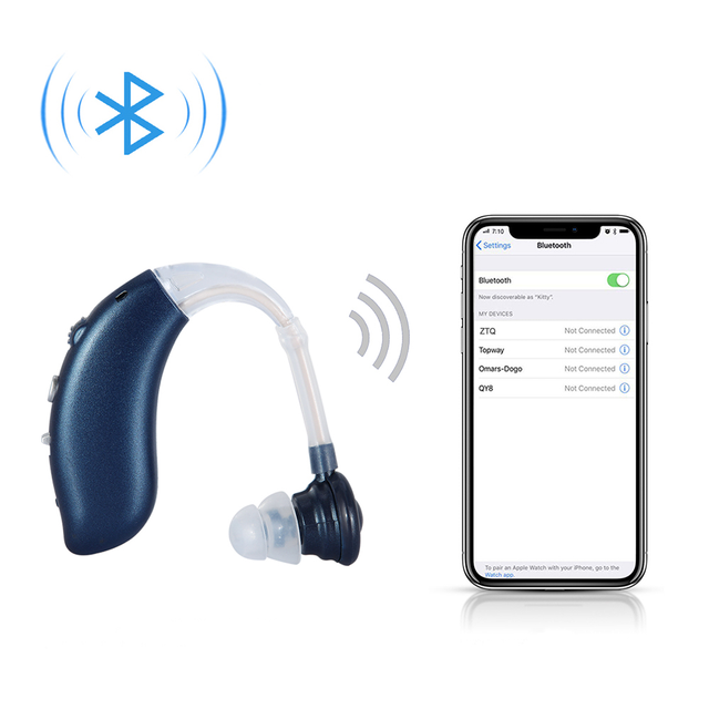 New Arrival Rechargeable Bluetooth Hearing Aid Device High Power Hearing Aids With Bluetooth Wireless