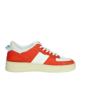 D.A.T.E. Sneakers Donna W401-TO-BC-HT Bianche e Rosse in Tela, Scarpe Trendy Taglia 37 - Product Image 4