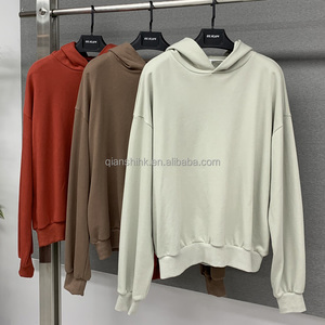 High Quality Baggy 100% Cotton <b>Fleece</b> French Terry Hoodies <b>Men</b> Unisex Heavyweight Blank Streetwear Boxy <b>Oversized</b> <b>Hoodie</b> - Product Image 1