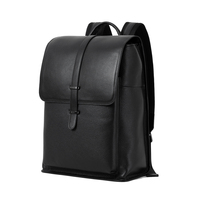 High Quality Fashion Anti-Theft Designer Business Travel Commuting Office Genuine Leather Large Capacity 14 Inch Laptop Backpack