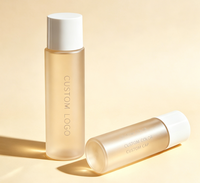 Botellas de Plástico PET Esmerilado Reutilizables, Juego de Envases Cosméticos Vacíos para Agua Floral, Tónico y Loción para el Cuidado de la Piel