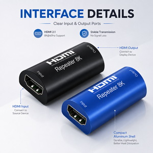 Répéteur HDMI 8K 60Hz, amplificateur de signal 48 Gbps, amplificateur HDMI 2.1 pour PS5, Xbox, projecteur, moniteur, configuration <span class=keywords><strong>TV</strong></span> - Product Image 3