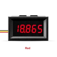 Tampilan LED 0.36 "Hanya Digital Fase Tunggal 5 Digit 3 Kawat 0-33V DC Pengukuran Voltmeter Meteran Panel Mobil dengan Cangkang