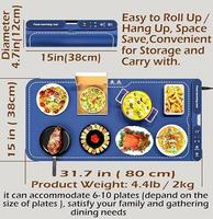 Plateau chauffant mural pliable en silicone grande taille pour aliments, réglable, pratique, idéal pour réchauffer les plats – Nouveauté très demandée