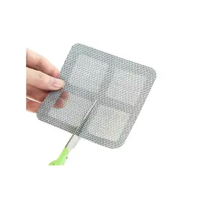 ड्रेन विंडो एंटी-कीट स्क्रीन नेट चिपकने वाला मच्छर मरम्मत स्टिकर पेपर और फिल्म के साथ फाइबरग्लास मेष टेप
