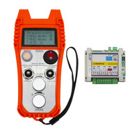 Télécommande sans fil industrielle IP67 433 MHz, 4 boutons, écran LCD, transmetteur portable pour grue, soudage, levage