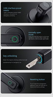 Groothandel fabrieks prijs Tuya Smart Handle Lock vingerafdruk hendel Cloud ondersteuning voor houten/aluminium/stalen/messing deuren voor export