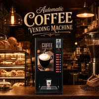 Distributeur automatique de café commercial multifonctionnel avec paiement par pièces pour bureaux et stations autonomes – Vente en gros