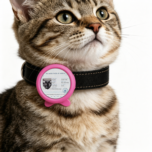 Badge nominatif en plastique Beambox <span class=keywords><strong>Niki</strong></span> Pet, réglable, rond, en silicone, style mignon, boîte mystère, pour chiens et chats - Product Image 4