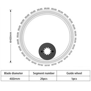 Tiecheng AC8400 Machine de scie à anneau électrique à haute fréquence 220V 400mm 16 \ "lame de scie pour la coupe de mur en béton noyau de moteur Durable - Product Image 5