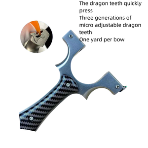 Authentique haute précision corne pointue veau dragon dent peau plate fronde extérieur grande puissance adulte arc spécial - Product Image 6