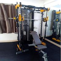 Máquina Multifuncional 10 en 1 para Gimnasio en Casa a Bajo Precio, Soporte para Sentadillas, Máquina Smith, Sistema de Poleas con Cable