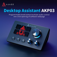Clavier filaire ergonomique Ajazz AKP03E avec bouton rotatif, 6 touches programmables, 1,5 kg, pour PC, console de jeu, contrôleur de bureau