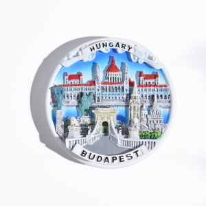 Imán de Refrigerador Personalizado de Hungría, Recuerdos Promocionales Personalizados, Imán de Resina 3D con la Ciudad de <span class=keywords><strong>Budapest</strong></span> y Logotipo - Product Image 2