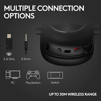 Auriculares para Juegos Logitech G PRO X 2 LIGHTSPEED, Controlador de Grafeno Anti-Distorsión de 50 mm, 7.1 DTS, 50H, Marco de Acero y Aluminio, Espuma Viscoelástica
