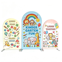 Individueller Kindergeburtstags-Hintergrund Mix & Match Thema Personalisierter Party-Fotohintergrund