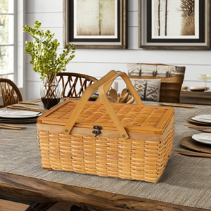 ตะกร้าปิกนิกทรงกลมคุณภาพสูง ทำจากไนลอน มีหูหิ้ว เป็นมิตรกับสิ่งแวดล้อม ใช้งานได้หลากหลาย ขายส่งจากผู้ผลิต - Product Image 5