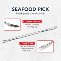 Nouveaux Outils pour Fruits de Mer : Casse-grues, Casse-noix, Piques à Homard, Ouvre-coquillages, Couteau à Décortiquer les Jambes de Homard, Accessoires de Cuisine