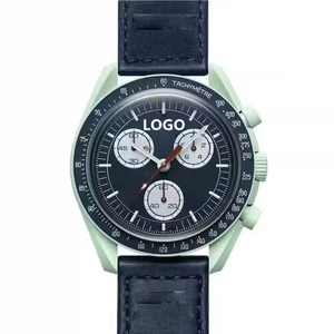 Les boîtes de montre à quartz pour hommes en gros de haute qualité conviennent aux blocs de couleur Omega, aux séries complètes Soleil, Lune, Saturne et Neptune - Product Image 5