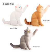 Venta al por mayor de PVC sólido, modelo de estatua de simulación, figuras de animales, figuras de gatos y gatitos, figuras de animales, Juguetes