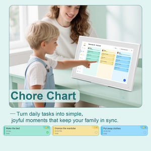 <span class=keywords><strong>Calendario</strong></span> Digital de Pared con Pantalla Táctil y Tabla de Tareas, Planificador Familiar Inteligente con Pantalla Interactiva para Horarios Diarios, Montable en Pared o Escritorio - Product Image 4
