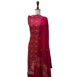 Embroidered <b>3</b> <b>Piece</b> <b>Suit</b> <b>Women</b> Machine Threadwork Soft Lightweight Fabric Custom Color Design OEM ODM Private Label Manufacturer - Product Image 2