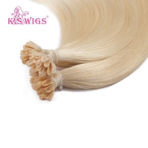 KSWIGS วิกผม 12-28 นิ้ว แบบลอน/ตรง - สไตล์หลากหลายสำหรับการเดินทาง/ถ่ายภาพ/ในมหาวิทยาลัย | ต่อผมแบบยู-ทิป วิกผมแท้ - Product Image 6