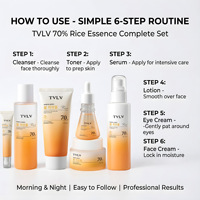 TVLV OEM ODM OBM Marque Privée Lait Nettoyant au Riz 70% Crème Contour des Yeux Lotion Hydratante Éclaircissante Nourrissante Réparatrice – Ensemble Complet