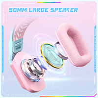 ONIKUMA X13 Casque d'ordinateur Gamer Casque Rgb LED Lights Wired 3.5Mm Gaming Headset USB Gaming Headset