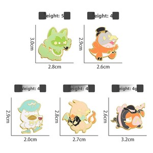 Nouvelle broche en émail en métal gravé Animation de dessin animé japonais Pokemon Pet Elf Style Badge pour la remise des diplômes de la fête des pères - Product Image 5